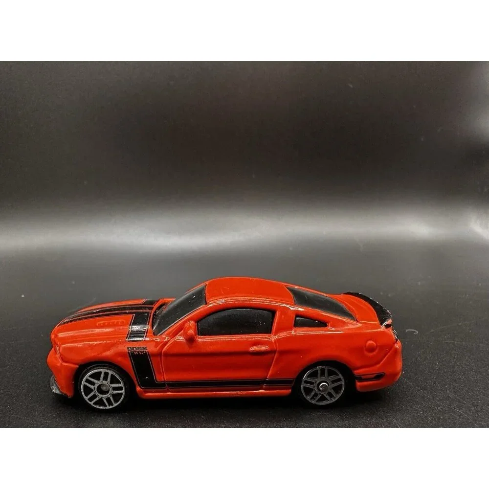 2012 Ford Mustang Boss 302‎ Orange Maisto 1:64 Scale Diecast Car Loose GUC